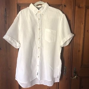 Marc O' Polo Timeless Linen Short Sleeve White